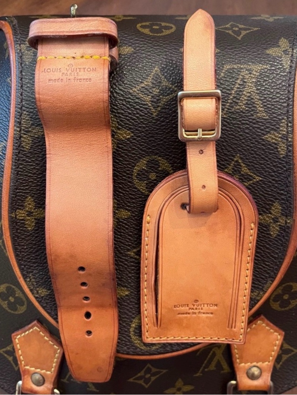 Louise Vuitton Paris made in France luggage tag - Picture 4 of 5